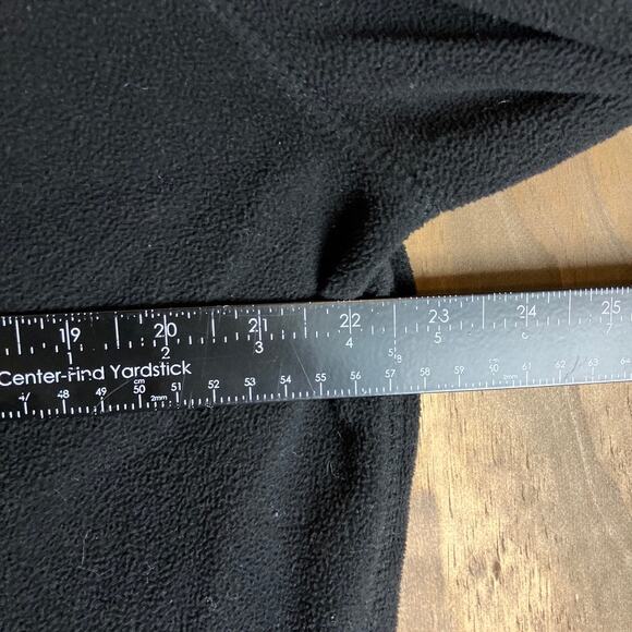 Eddie Bauer Mens Sweatshirt Black Fleece 1/4 Zip Outdoor Long Sleeve Large - Picture 8 of 12